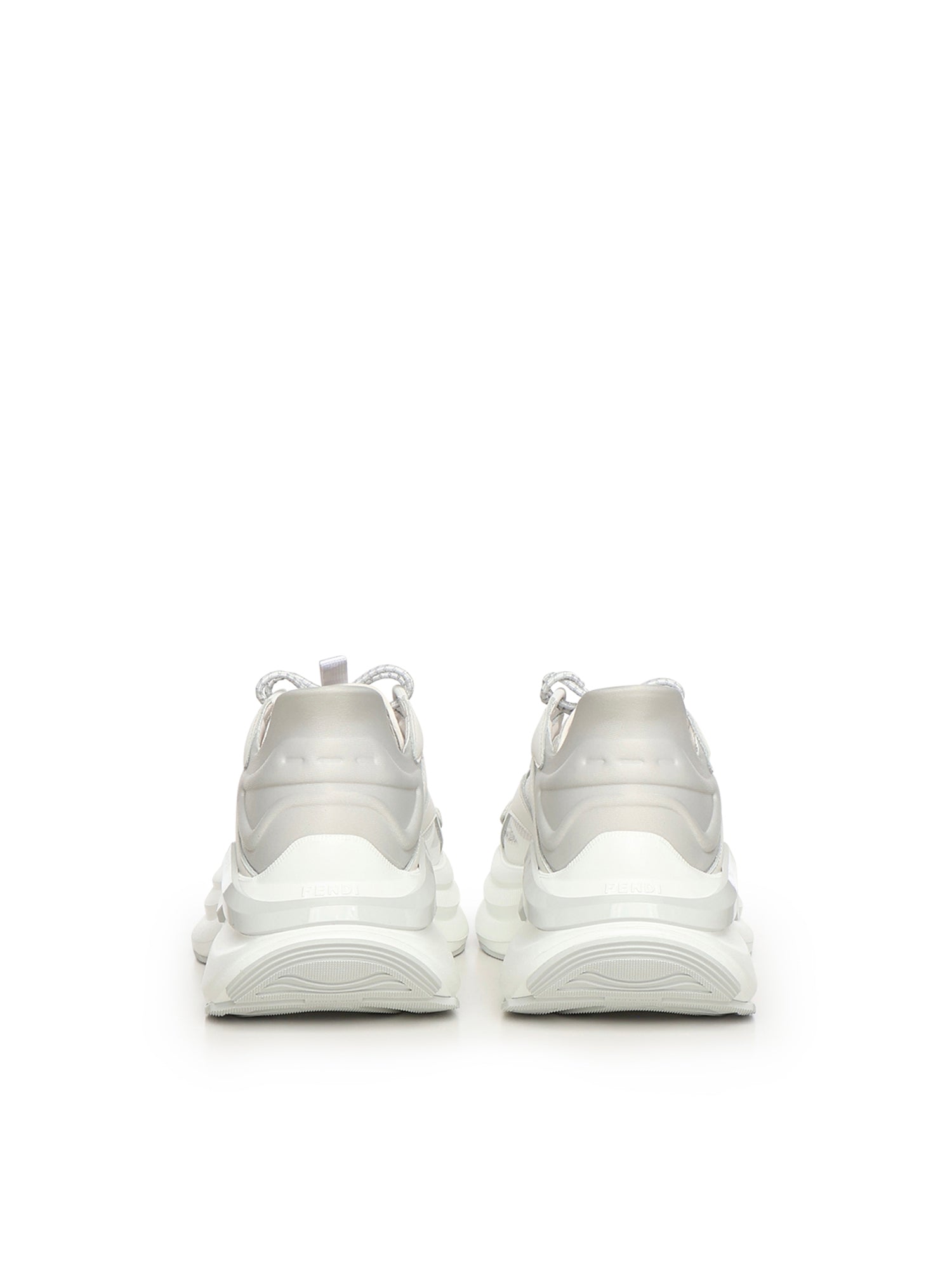 Fendi Sneakers White Calfskin/polyester
