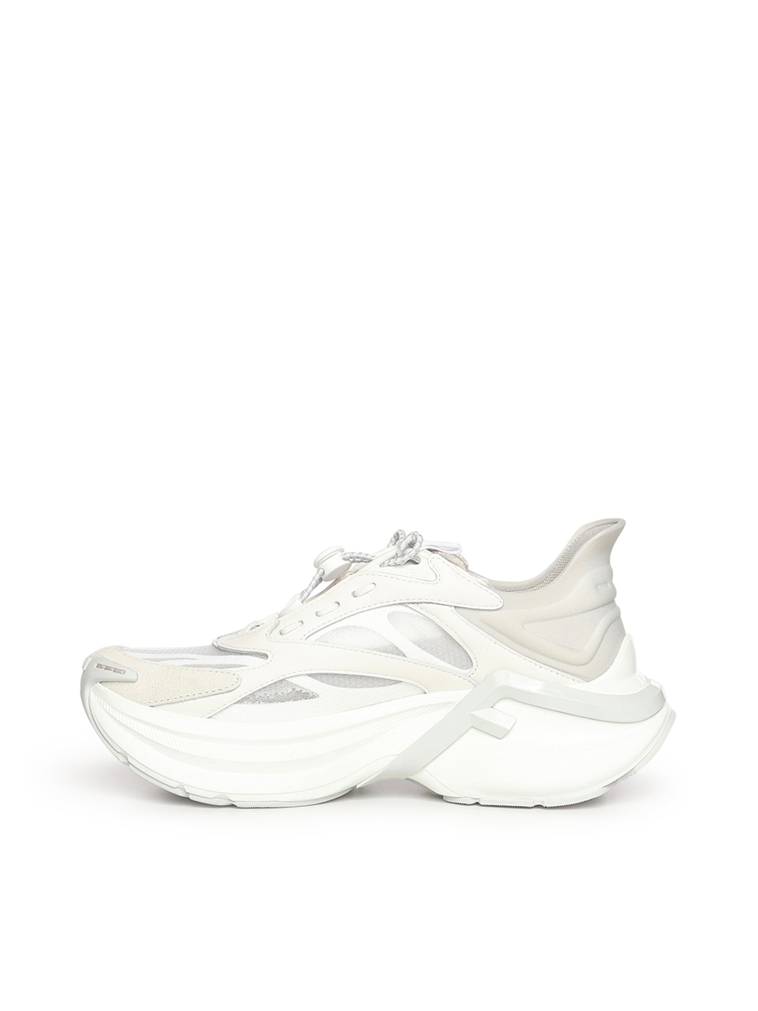 Fendi Sneakers White Calfskin/polyester