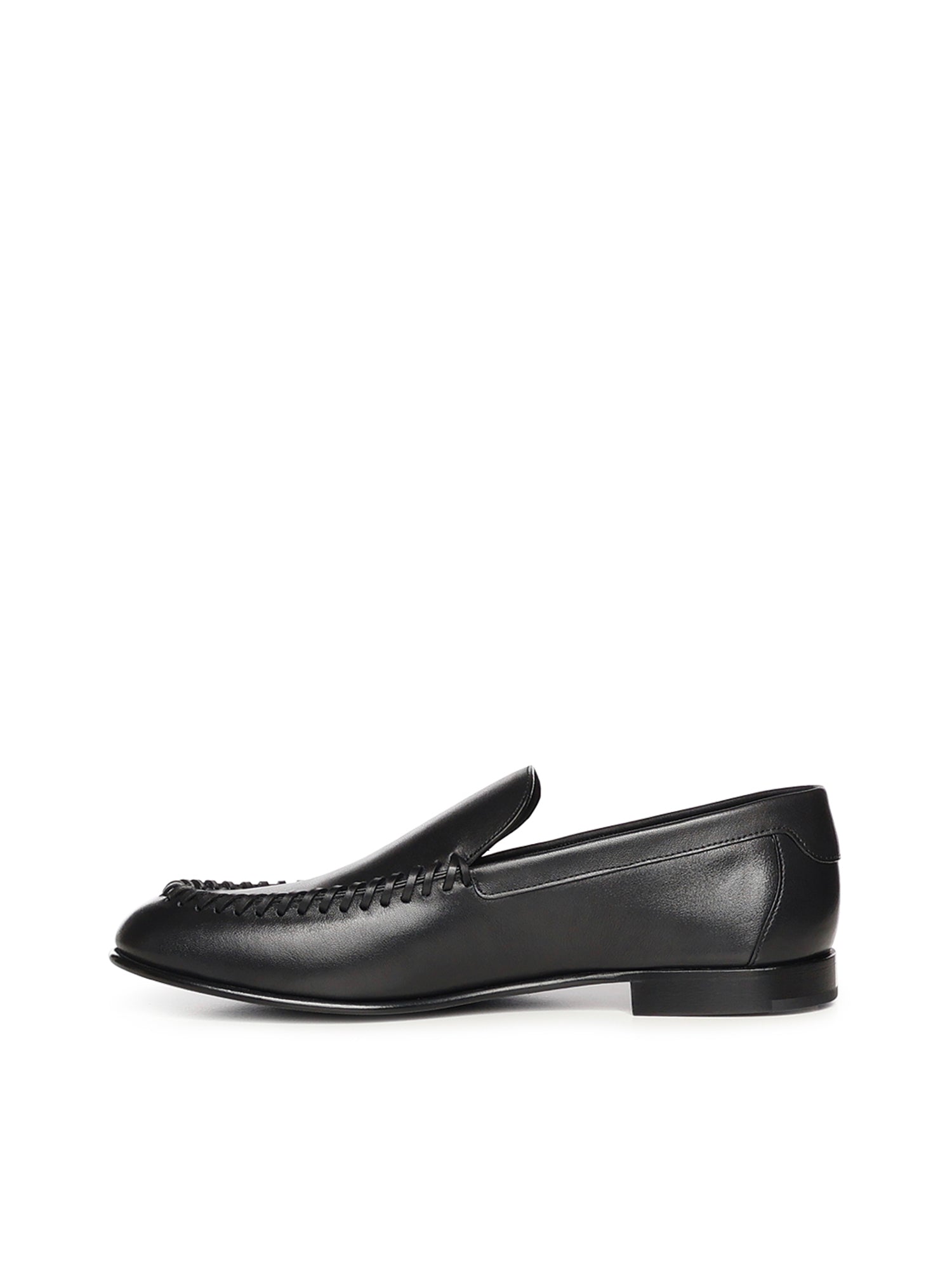 Fendi Flat Shoes Black Calfskin