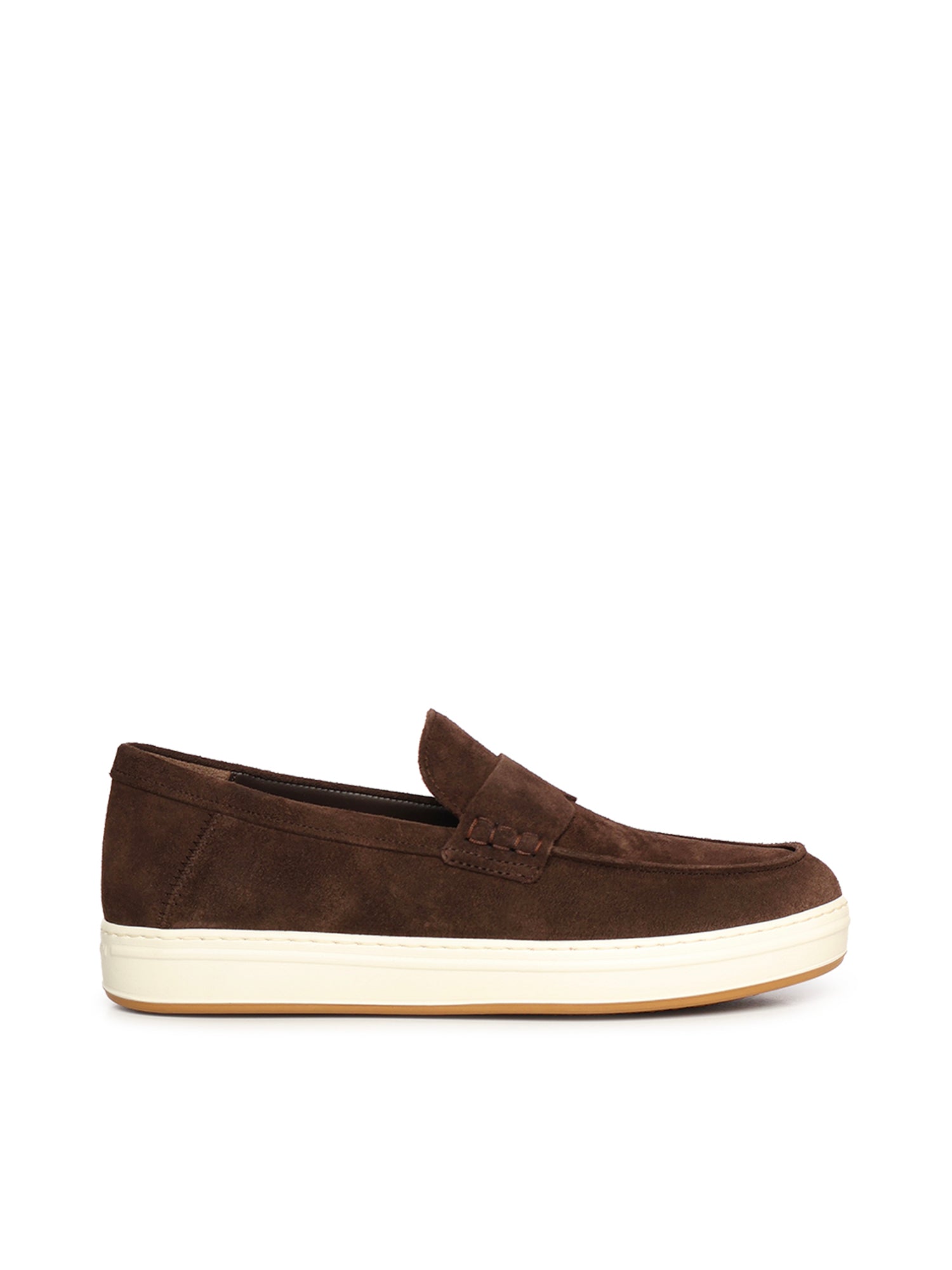 Hogan Flat Shoes Brown Suede