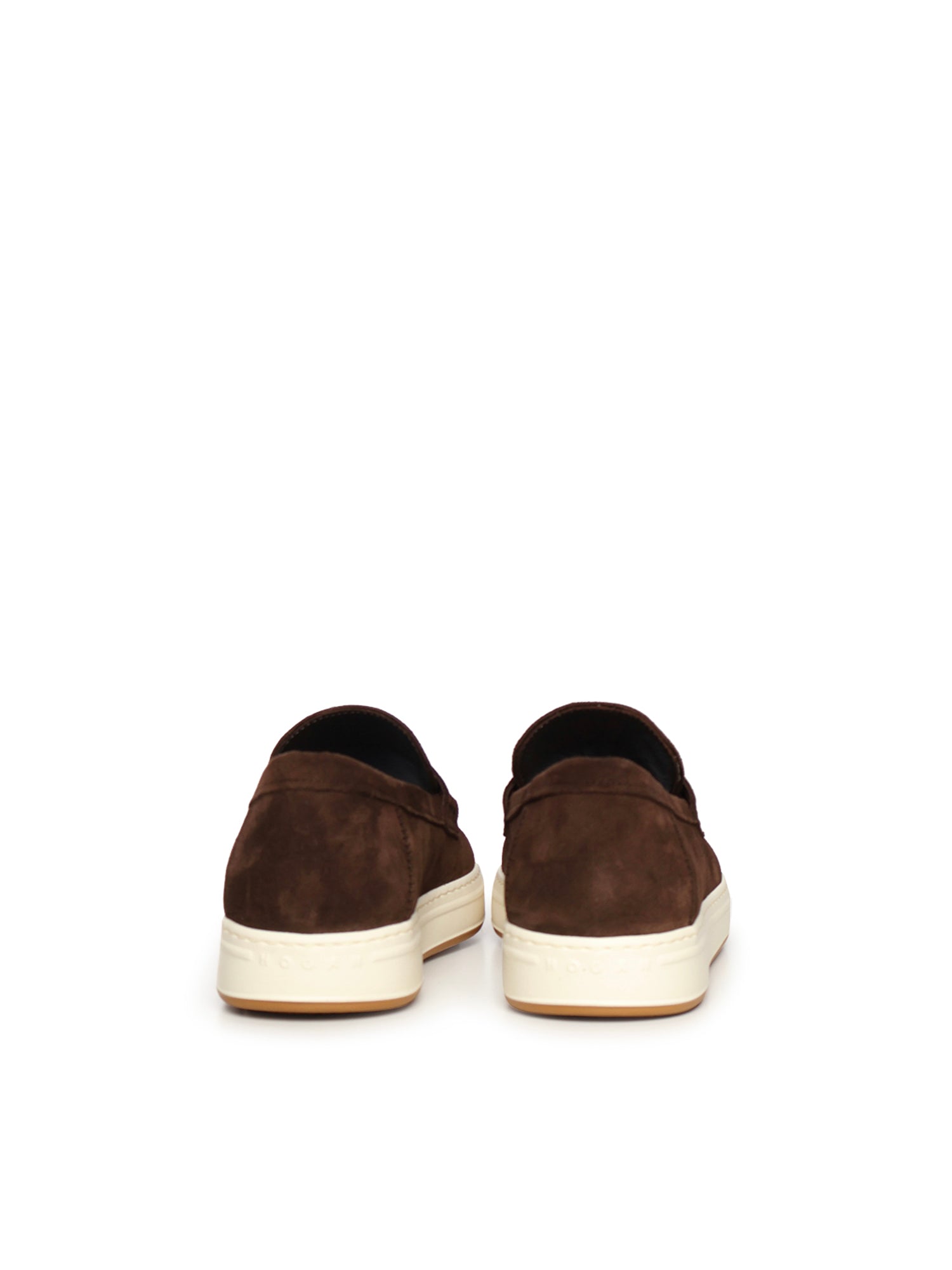 Hogan Flat Shoes Brown Suede