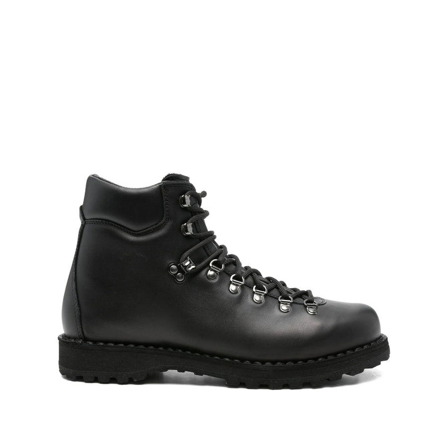 Leather Trainers Roccia Black