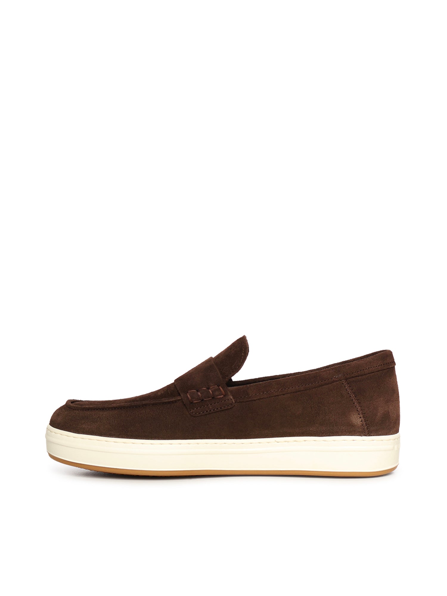 Hogan Flat Shoes Brown Suede