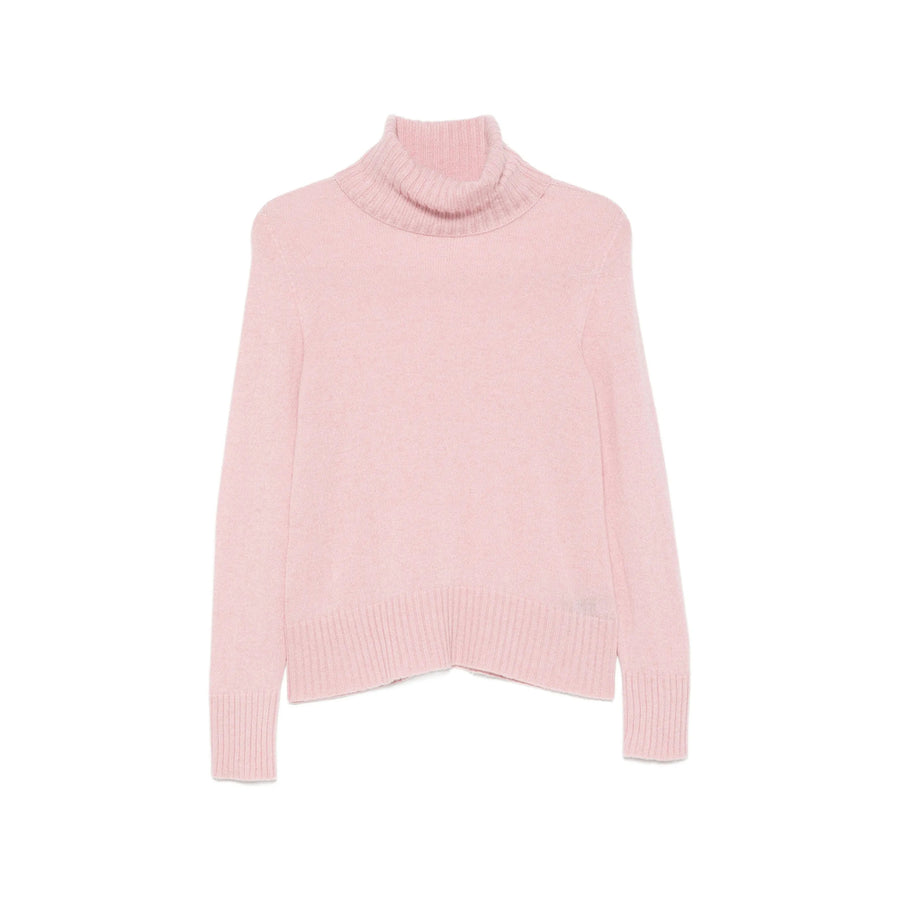Turtleneck Cashmere Sweater Pink Jumpers