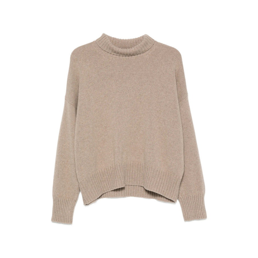 Beige Turtleneck Cashmere Sweater Neutrals Jumpers