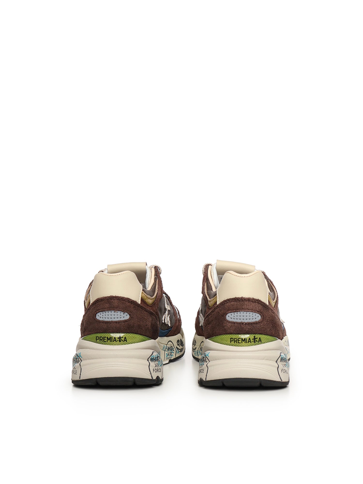 Premiata Sneakers Brown Calfskin