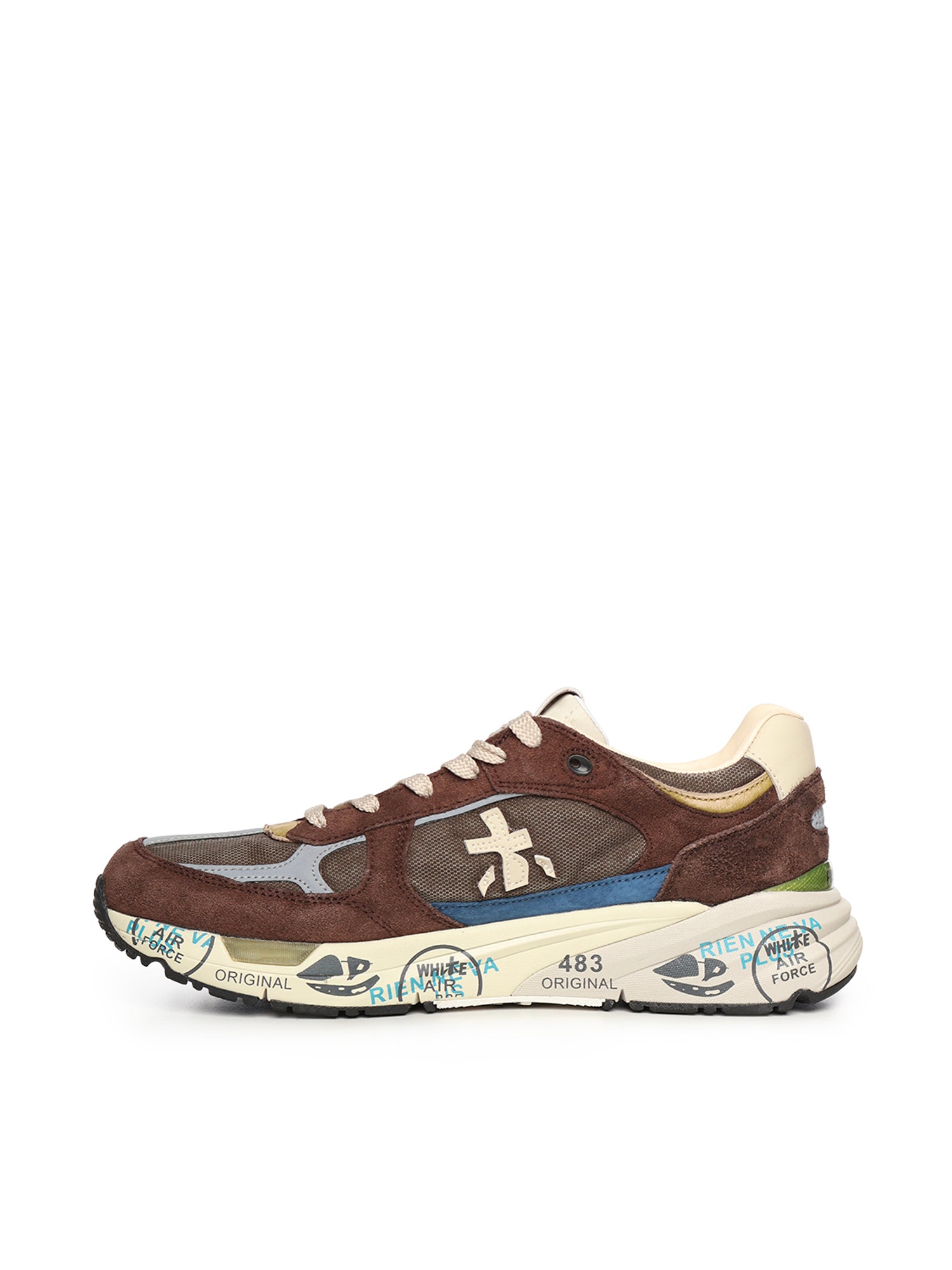 Premiata Sneakers Brown Calfskin