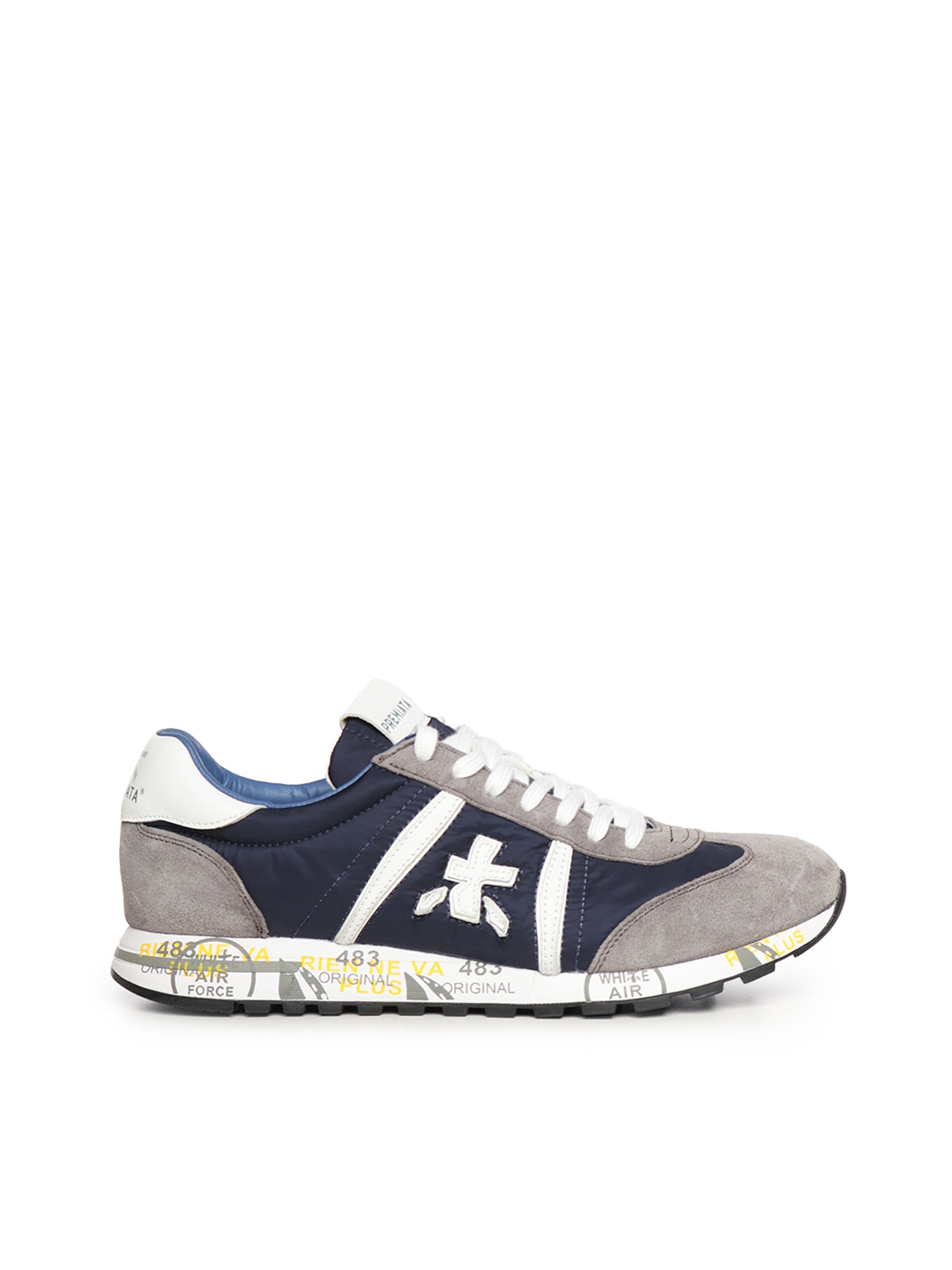 Premiata Sneakers Grey, Blue Polyamide