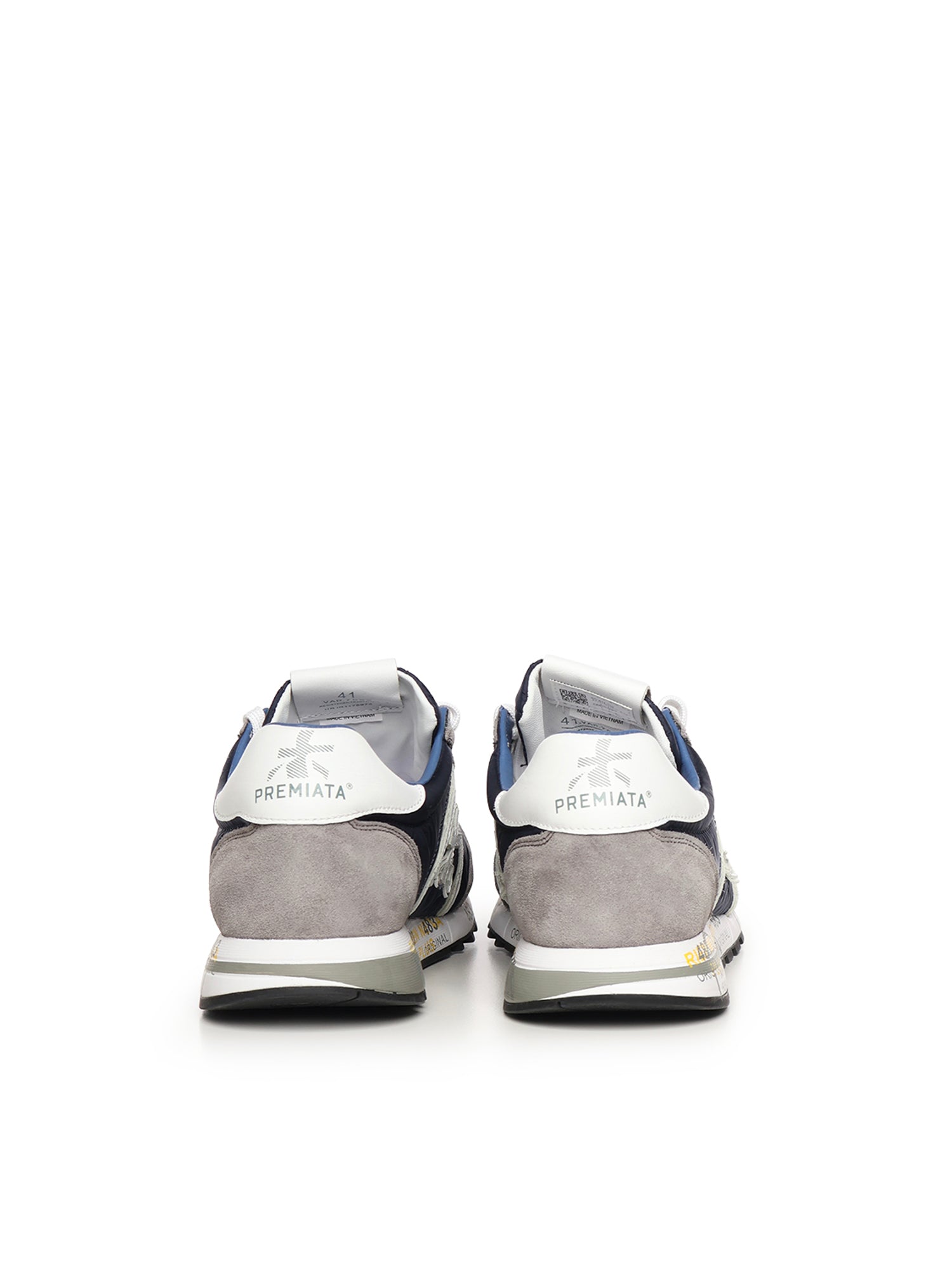 Premiata Sneakers Grey, Blue Polyamide