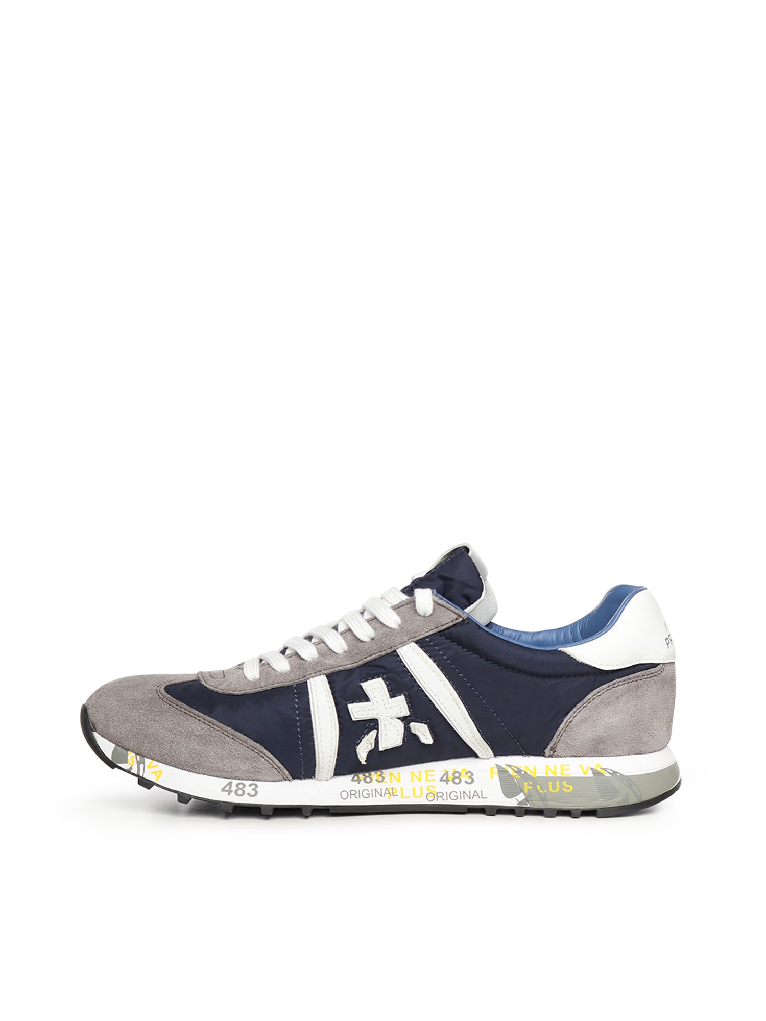 Premiata Sneakers Grey, Blue Polyamide