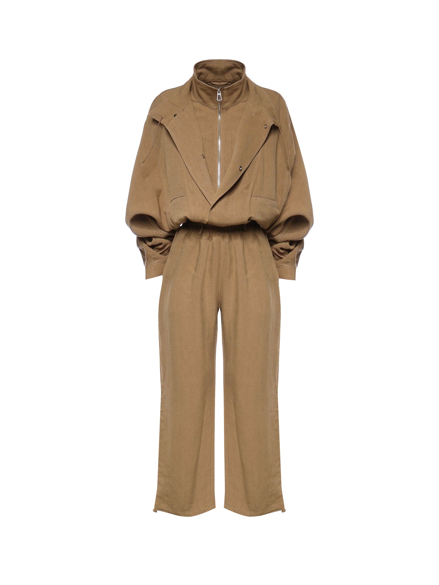 The Frankie Shop Dresses Camel Viscose Linen
