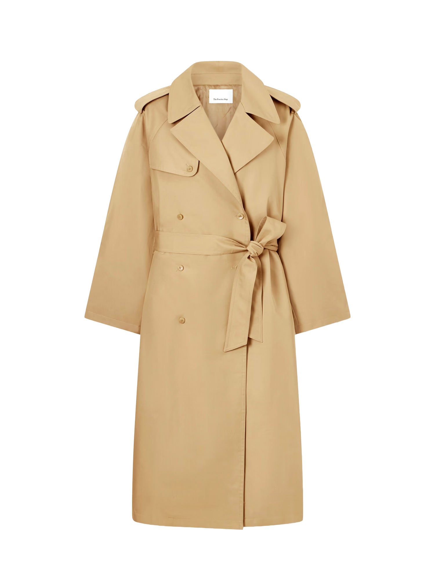 The Frankie Shop Coats Camel Cotton Polyester