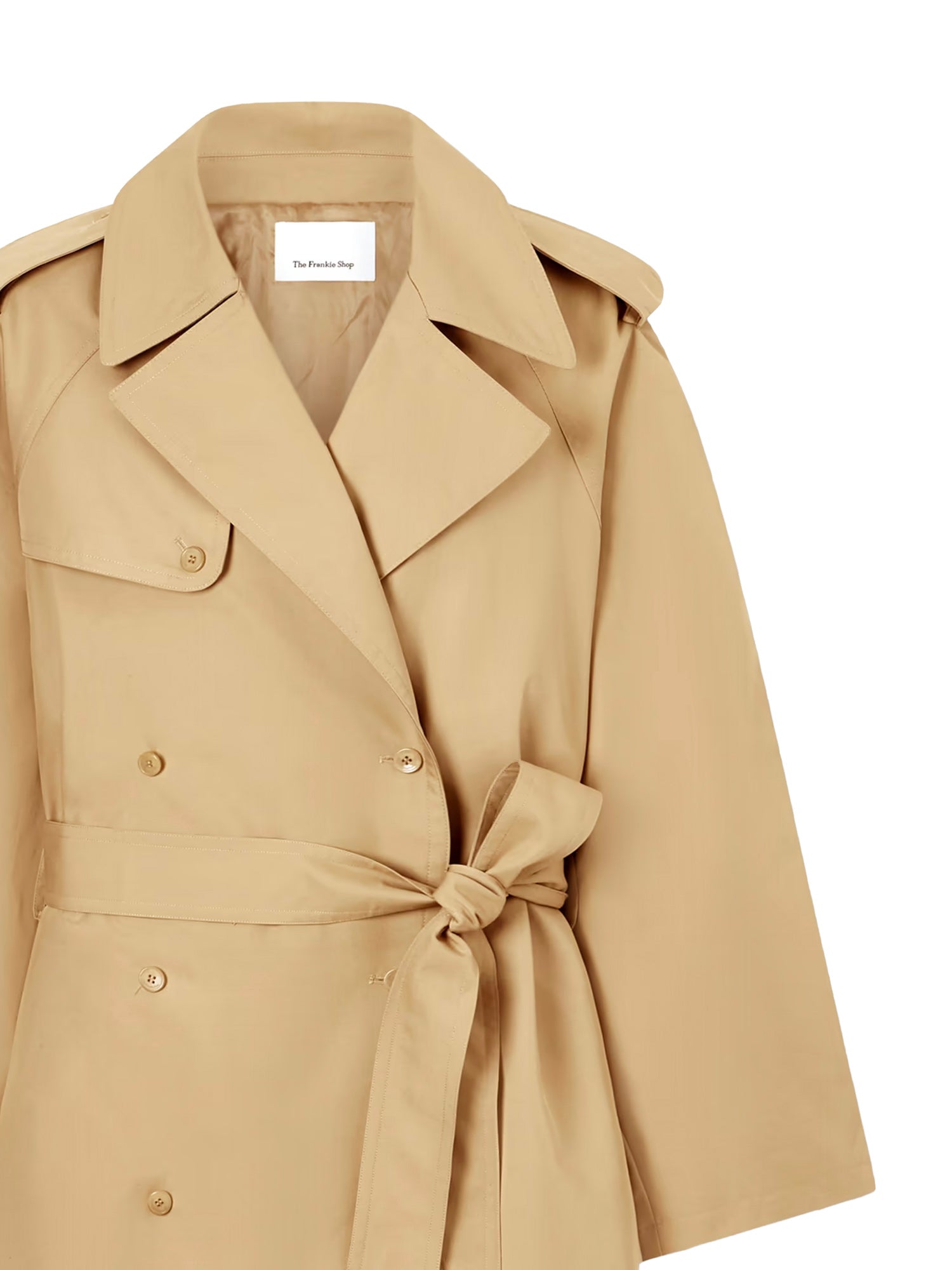 The Frankie Shop Coats Camel Cotton Polyester