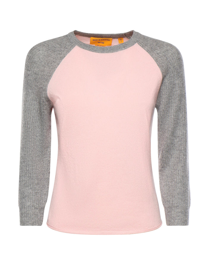 Guest In Residence Sweaters Powder Pink Heather Grey Cashmere