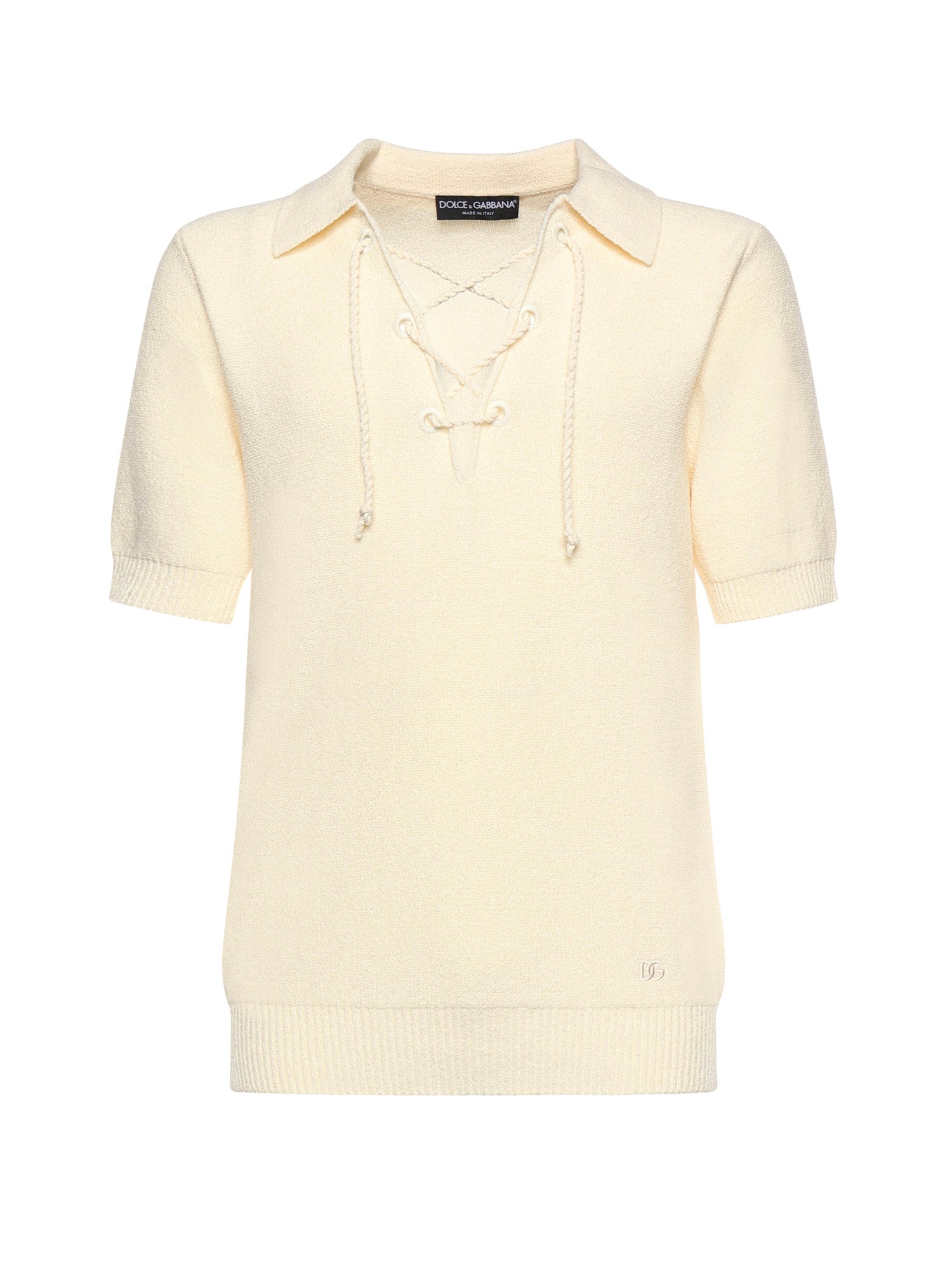 Dolce & Gabbana T-Shirts And Polos Beige Cotton