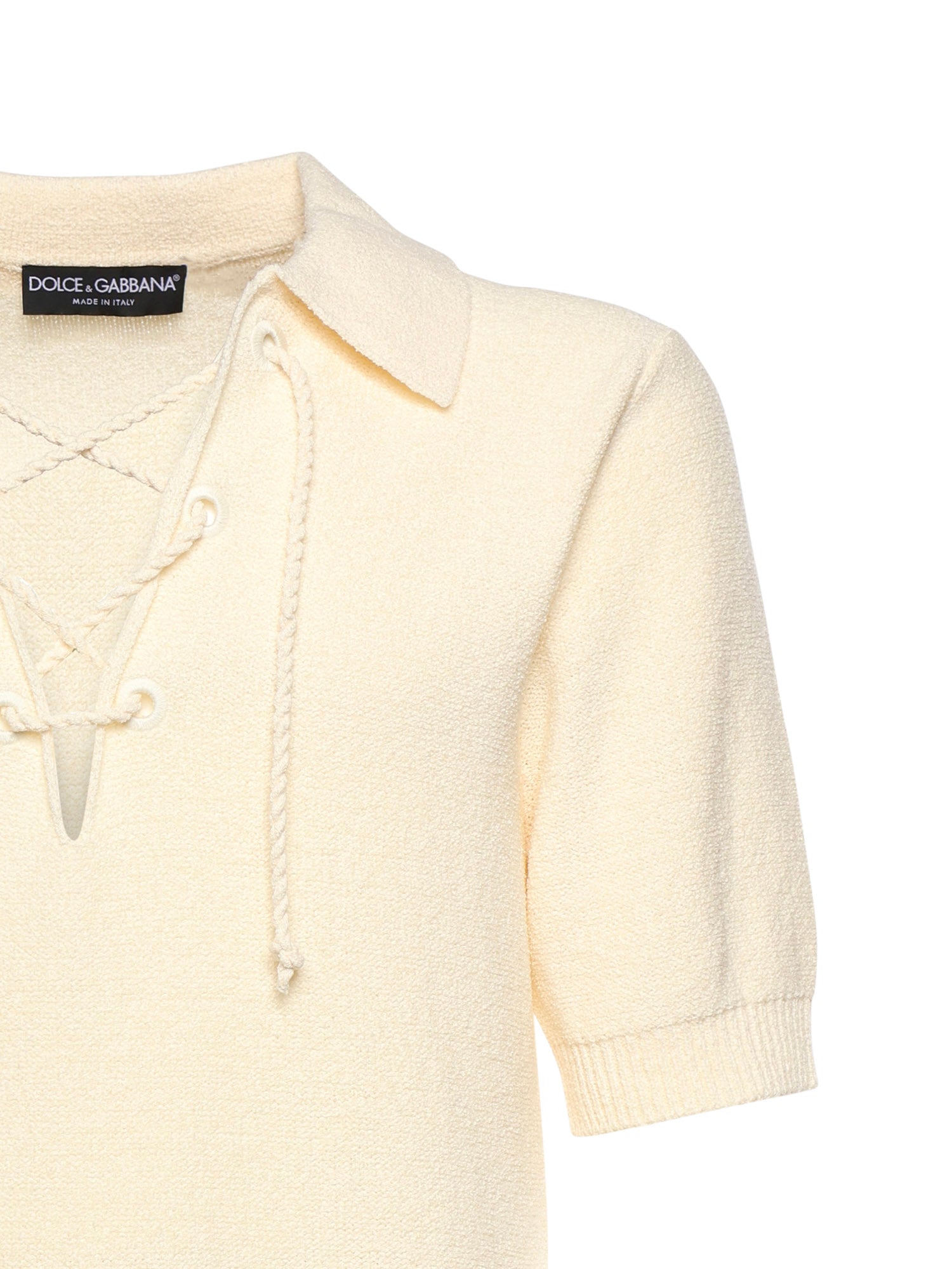 Dolce & Gabbana T-Shirts And Polos Beige Cotton