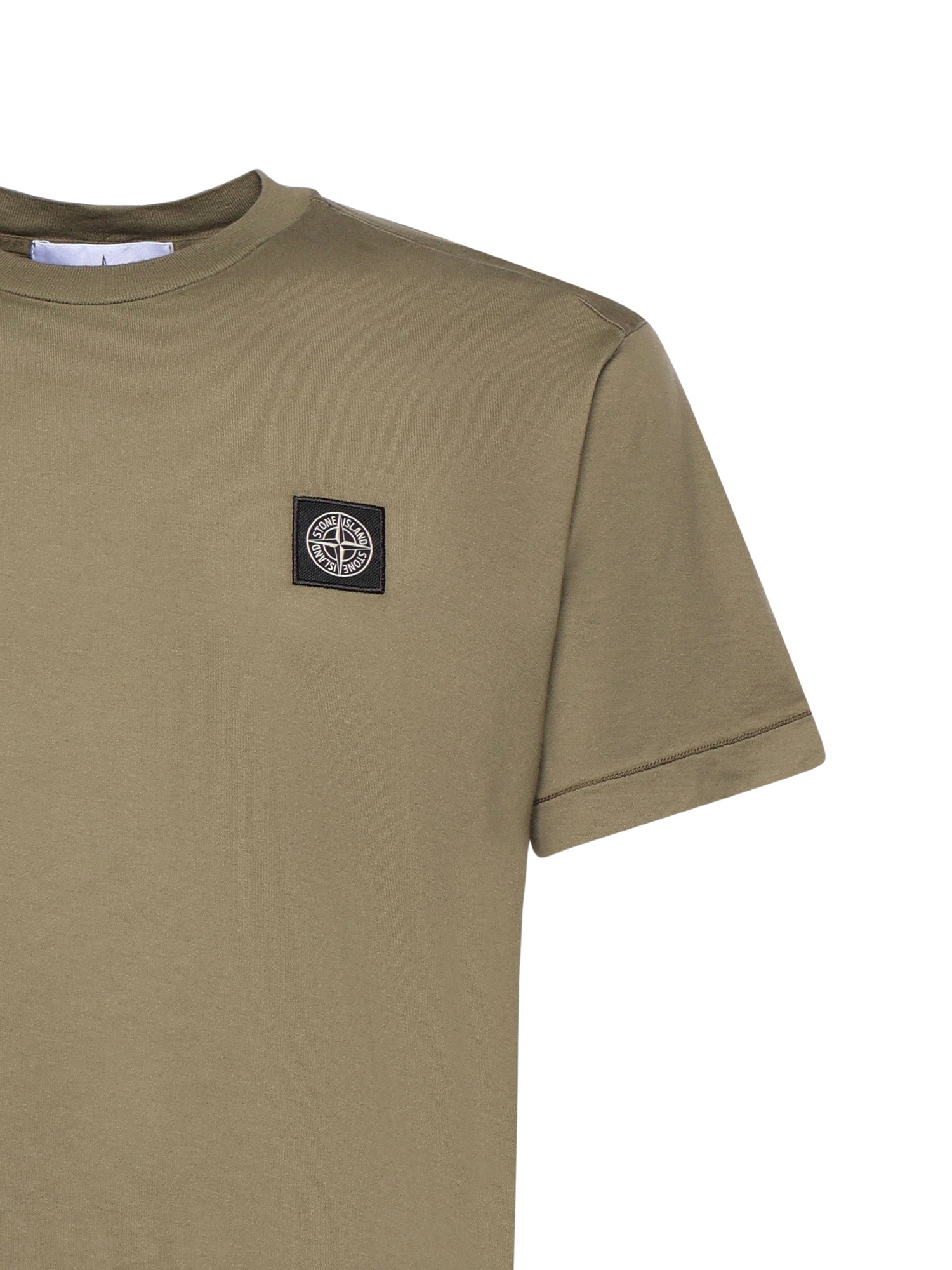 Stone Island T-Shirts And Polos Military Green Cotton