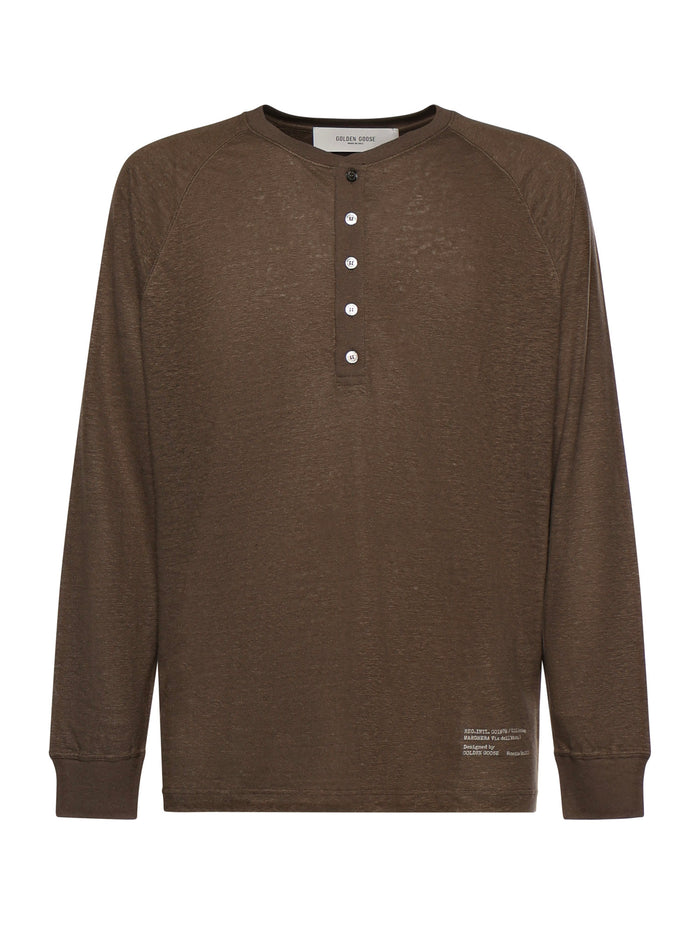 Golden Goose Sweaters Tortoise Linen