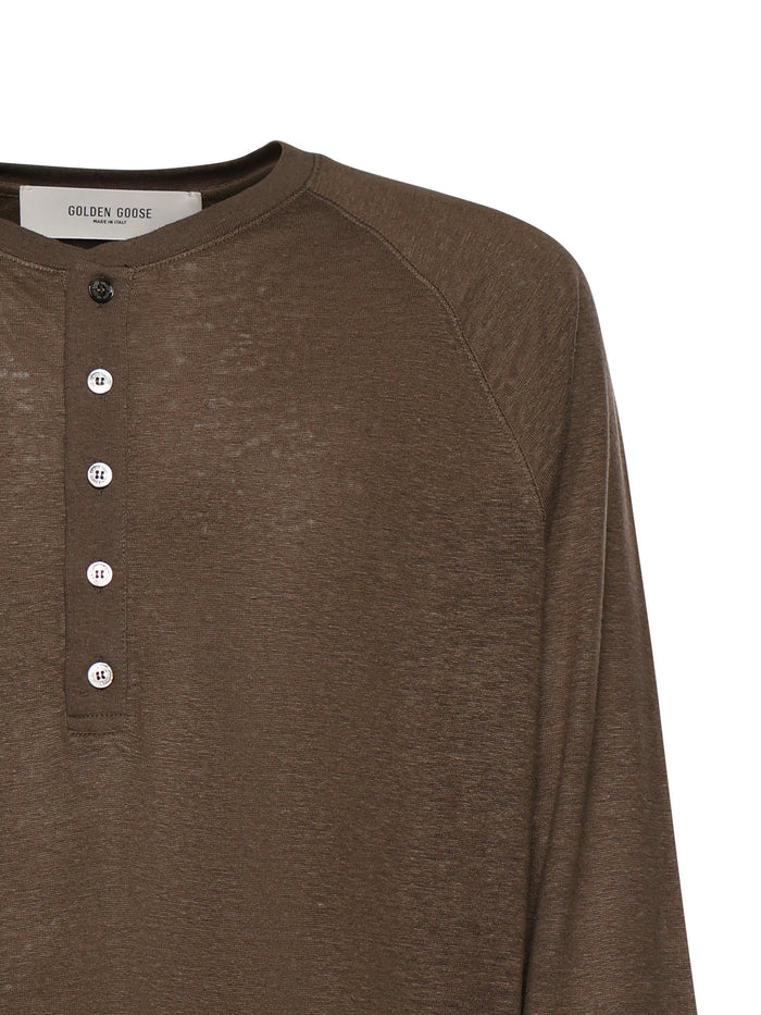 Golden Goose Sweaters Tortoise Linen