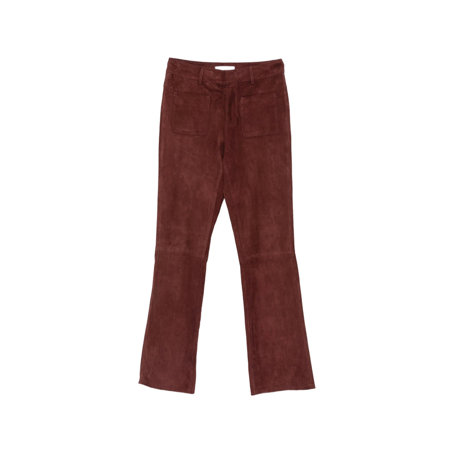 Suede Trousers Mossi Red Calf