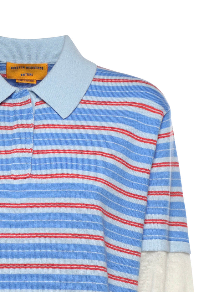 Guest In Residence T-Shirts And Polos Clear Sky Combo Cashmere