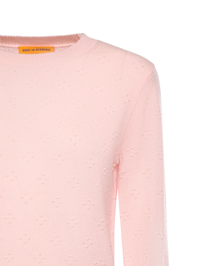 Guest In Residence Sweaters Powder Pink Cashmere