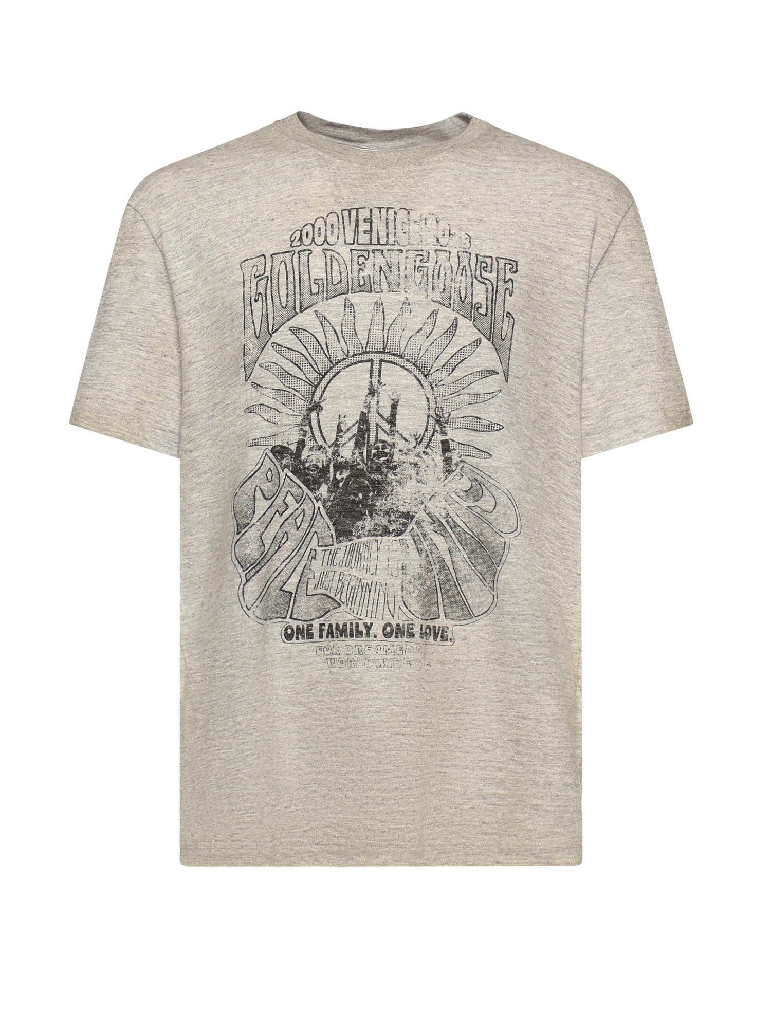 Golden Goose T-Shirts And Polos Grigio Cotton