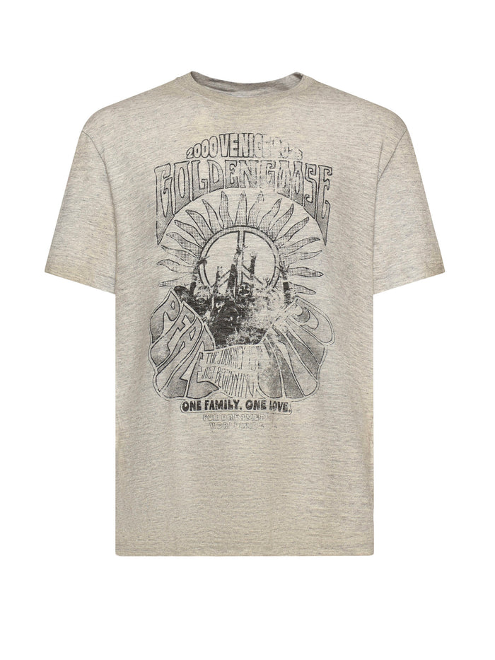 Golden Goose T-Shirts And Polos Grigio Cotton