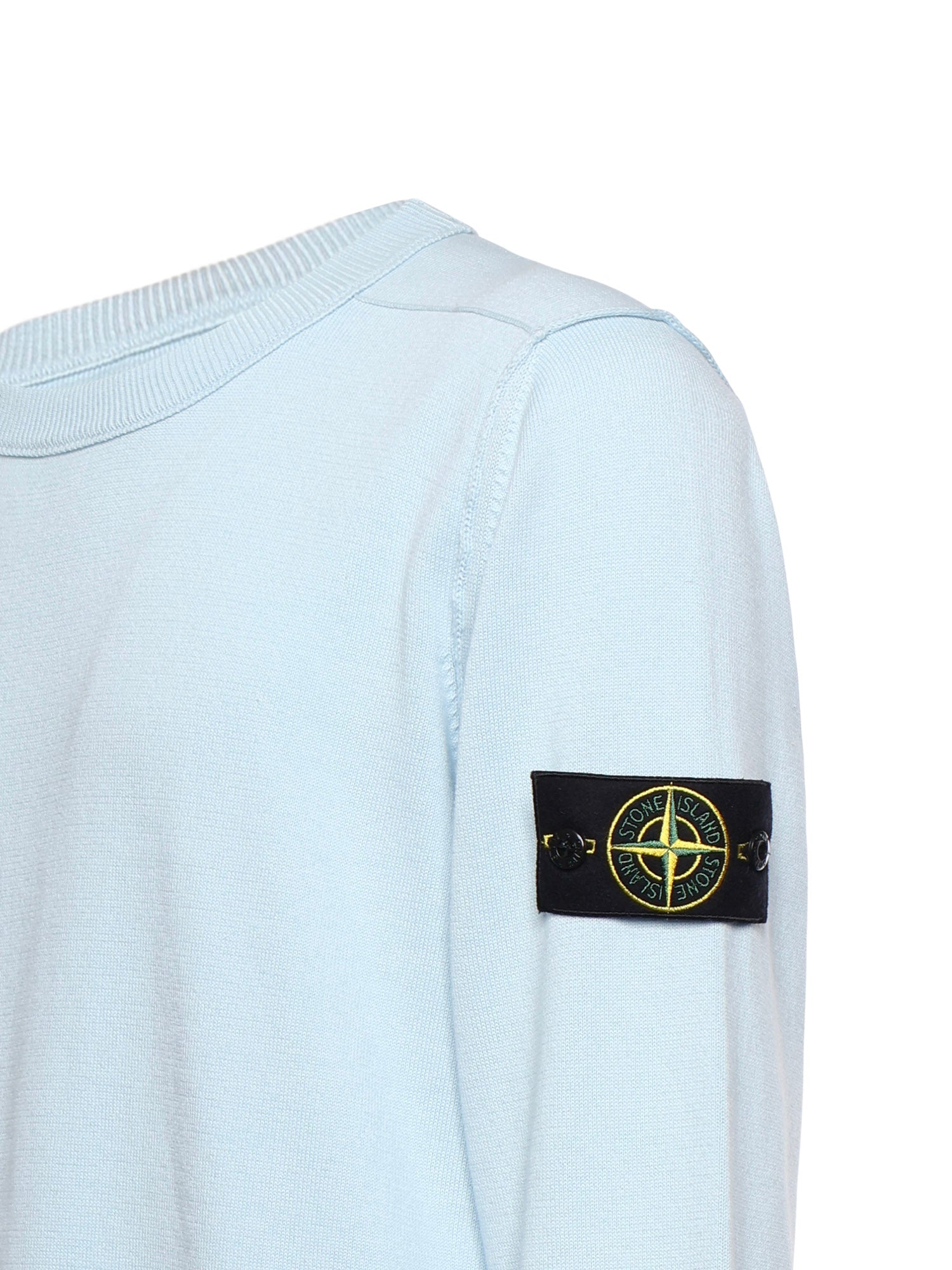 Stone Island Sweaters Blue Organic Cotton