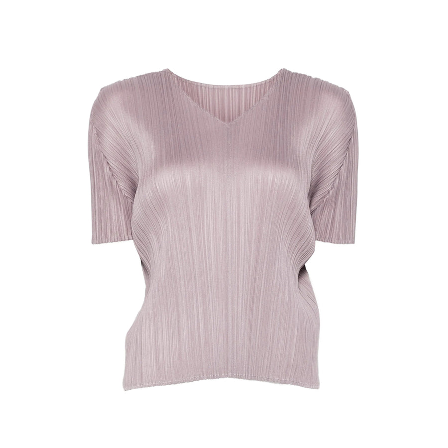 Pleated Top Pleats Please Grey Polyester T-shirts & Jerseys