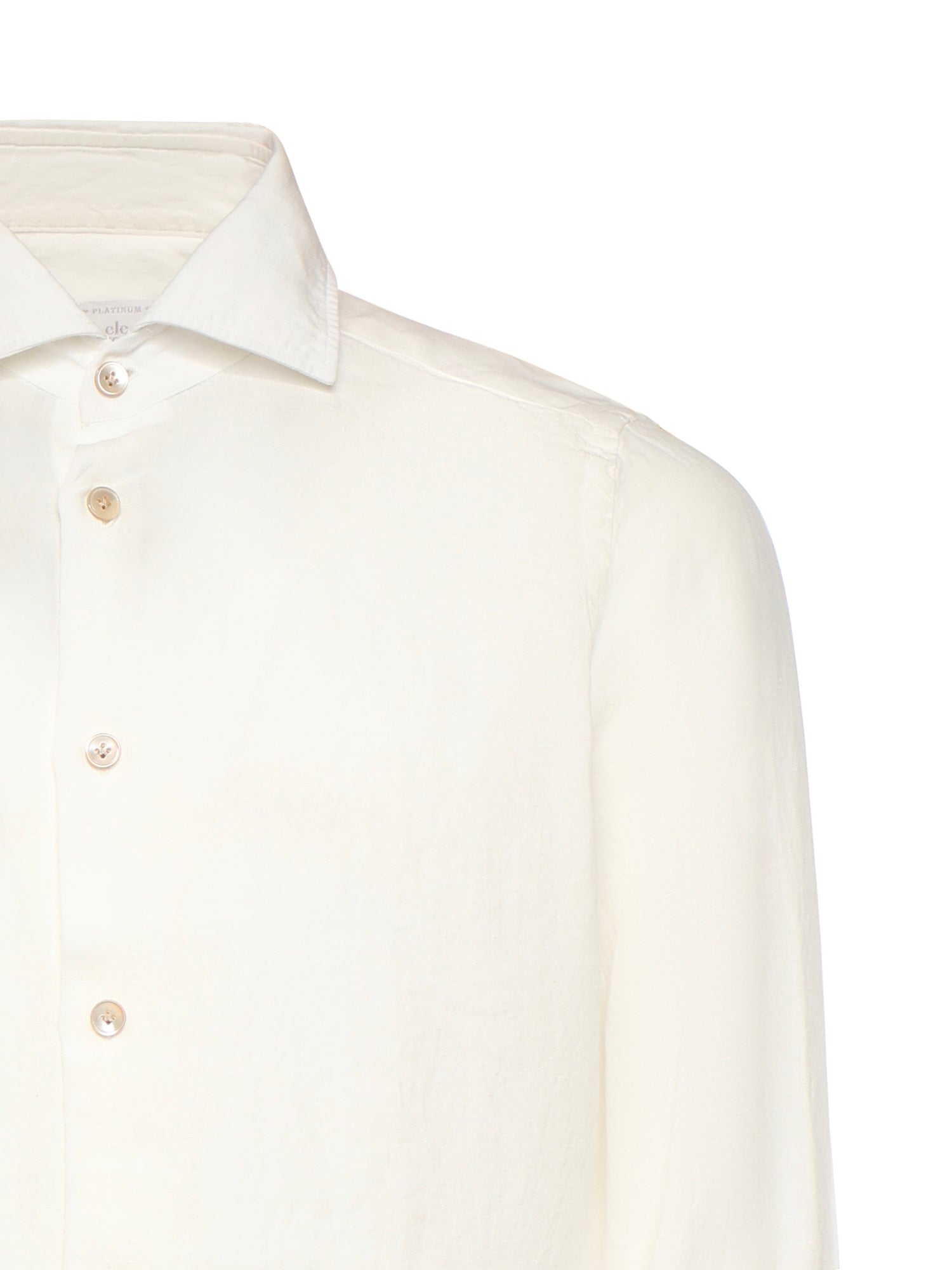 Eleventy Shirts White Linen