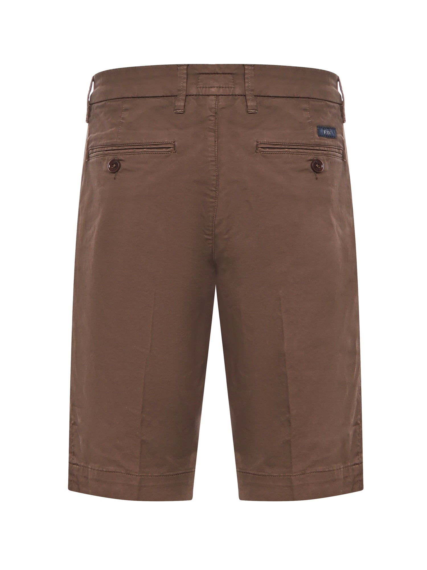 Fay Shorts Brown Cotton