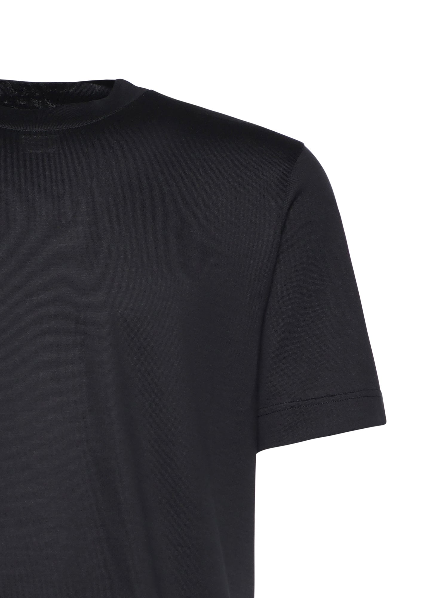 Eleventy T-Shirts And Polos Black Cotton
