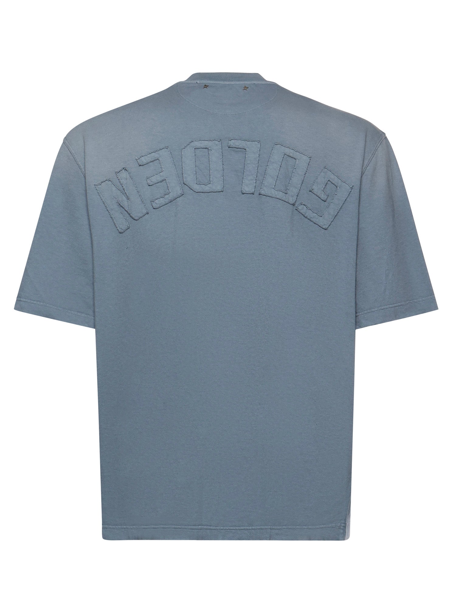 Golden Goose T-Shirts And Polos Windward Blue Cotton