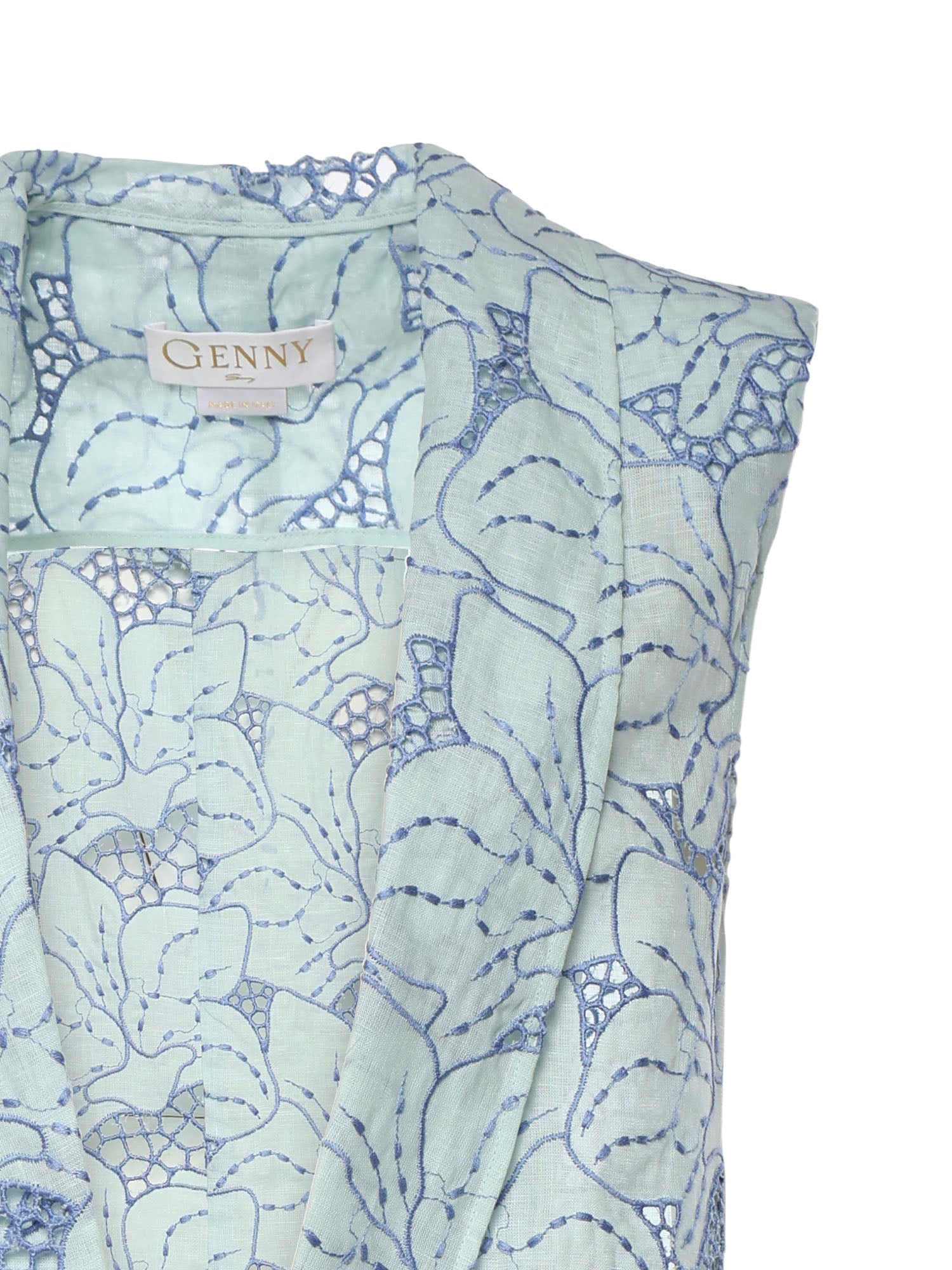 Genny Jackets Blue Linen