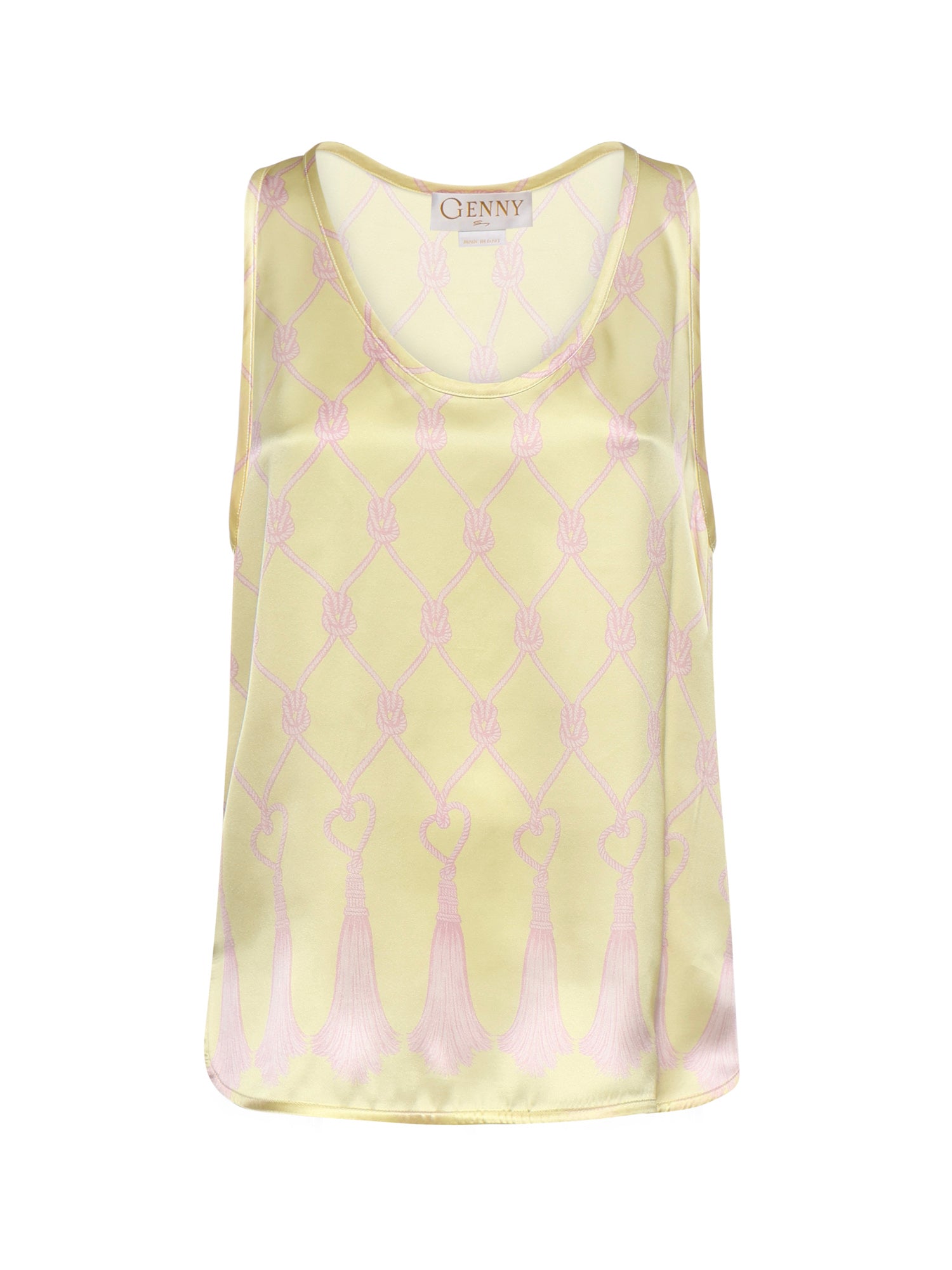 Genny Top Yellow Silk