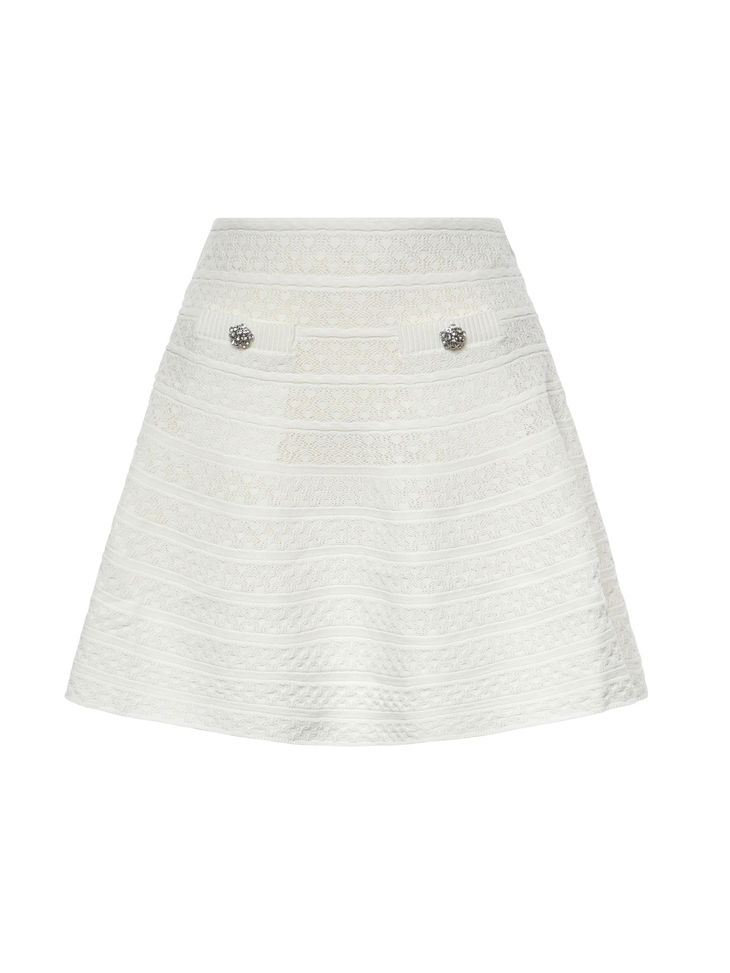 Self-Portrait Skirts White Viscose Polyester