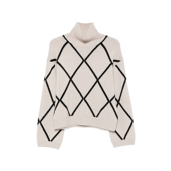 Sweater Roll Neck Neutrals-Black Neutrals/black Cashmere