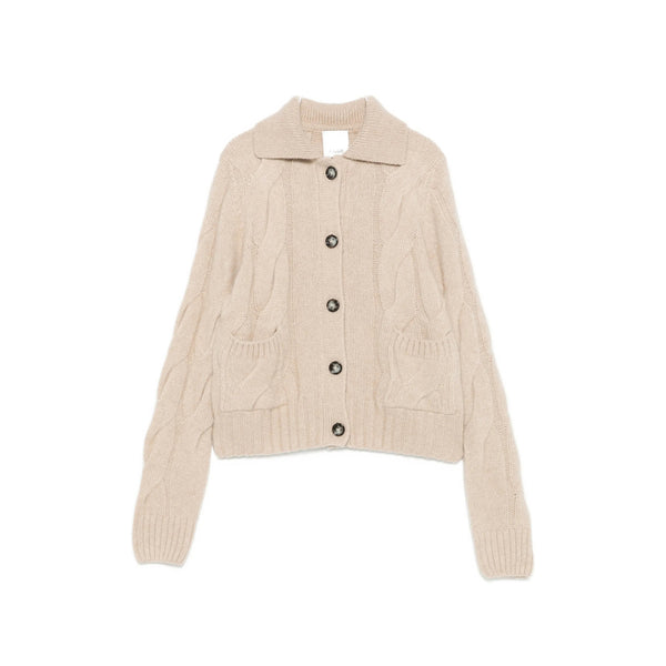 Cardigan Cable Knit Cashmere Neutrals Cardigans