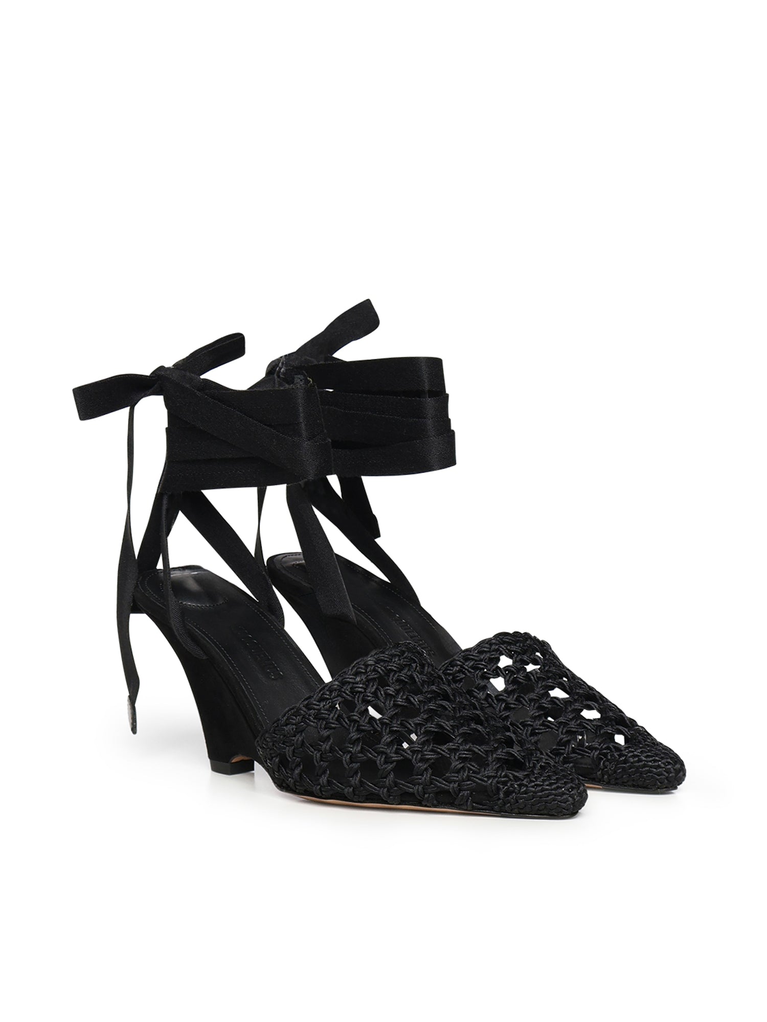 Jacquemus Flat Shoes Black Polyester
