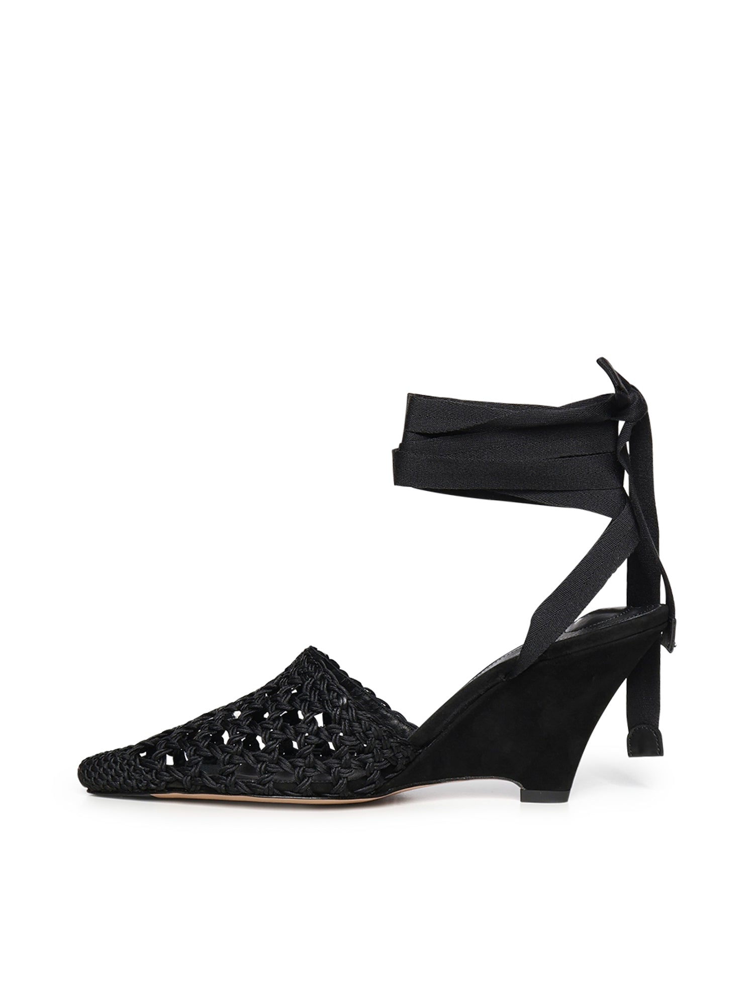 Jacquemus Flat Shoes Black Polyester