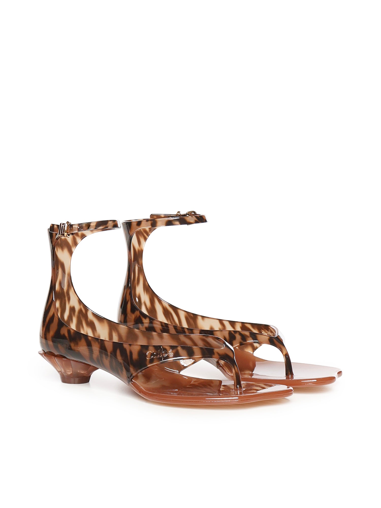 Chloè Sandals Black Brown Tpu
