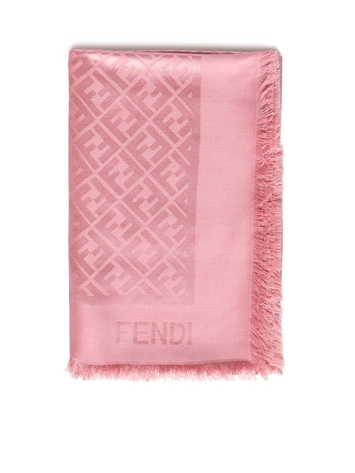 Fendi Scarfs Pink Silk