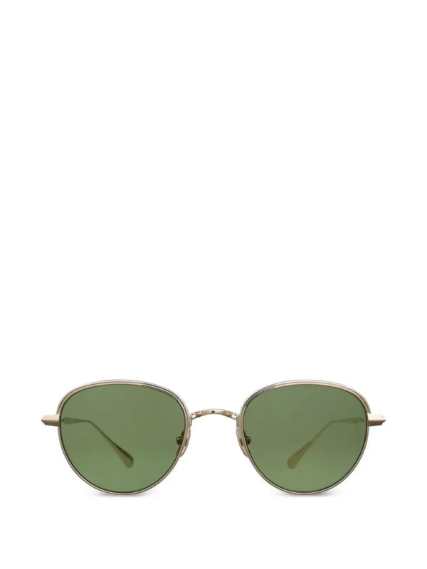 Garrett Leight - Wellsjsun Radiant Gold/semi-flat Pure Green Lunettes-de-soleil