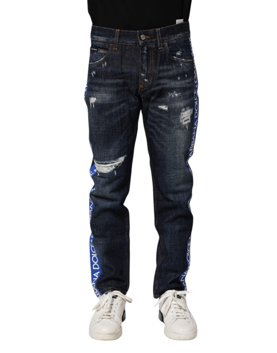 Dolce & Gabbana 98% Cotton jeans in navy