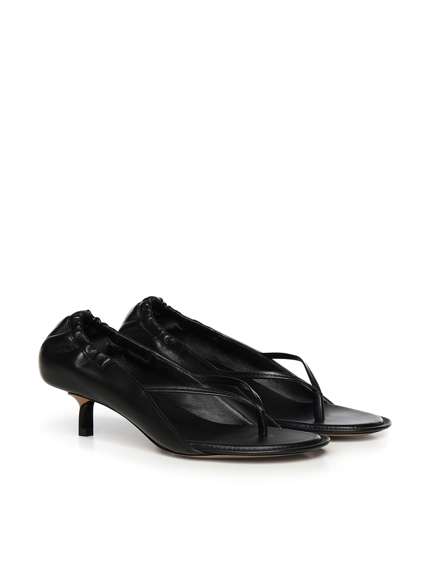 Jacquemus Sandals Black Lambskin