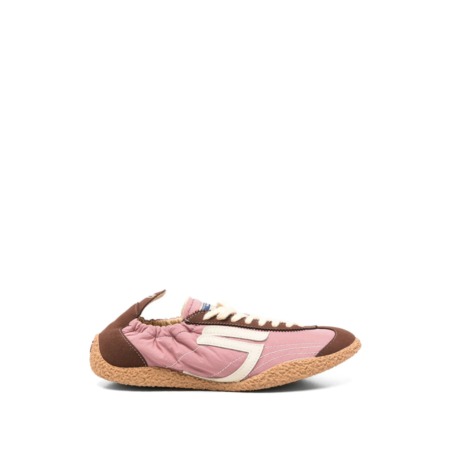 Panelled Fabric Sneakers Pink-Brown Pink/brown Trainers