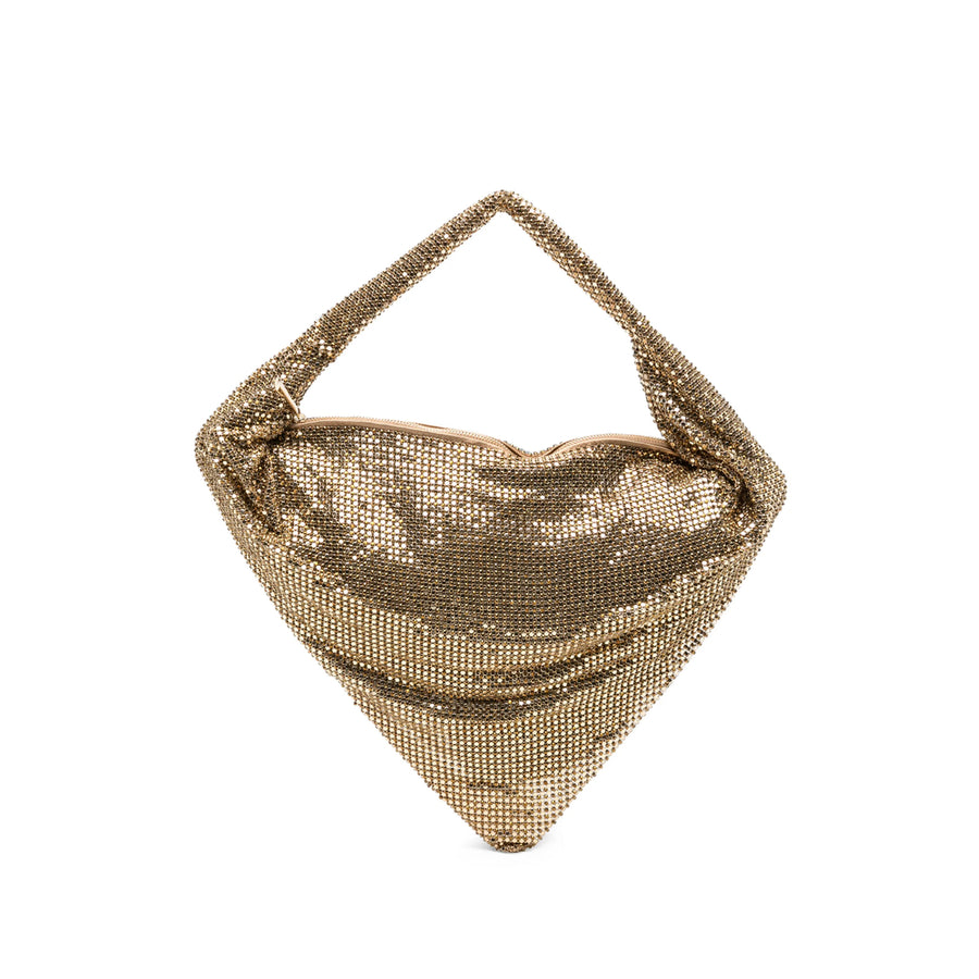 Shoulder Bag Ursula Crystal Gold Metal