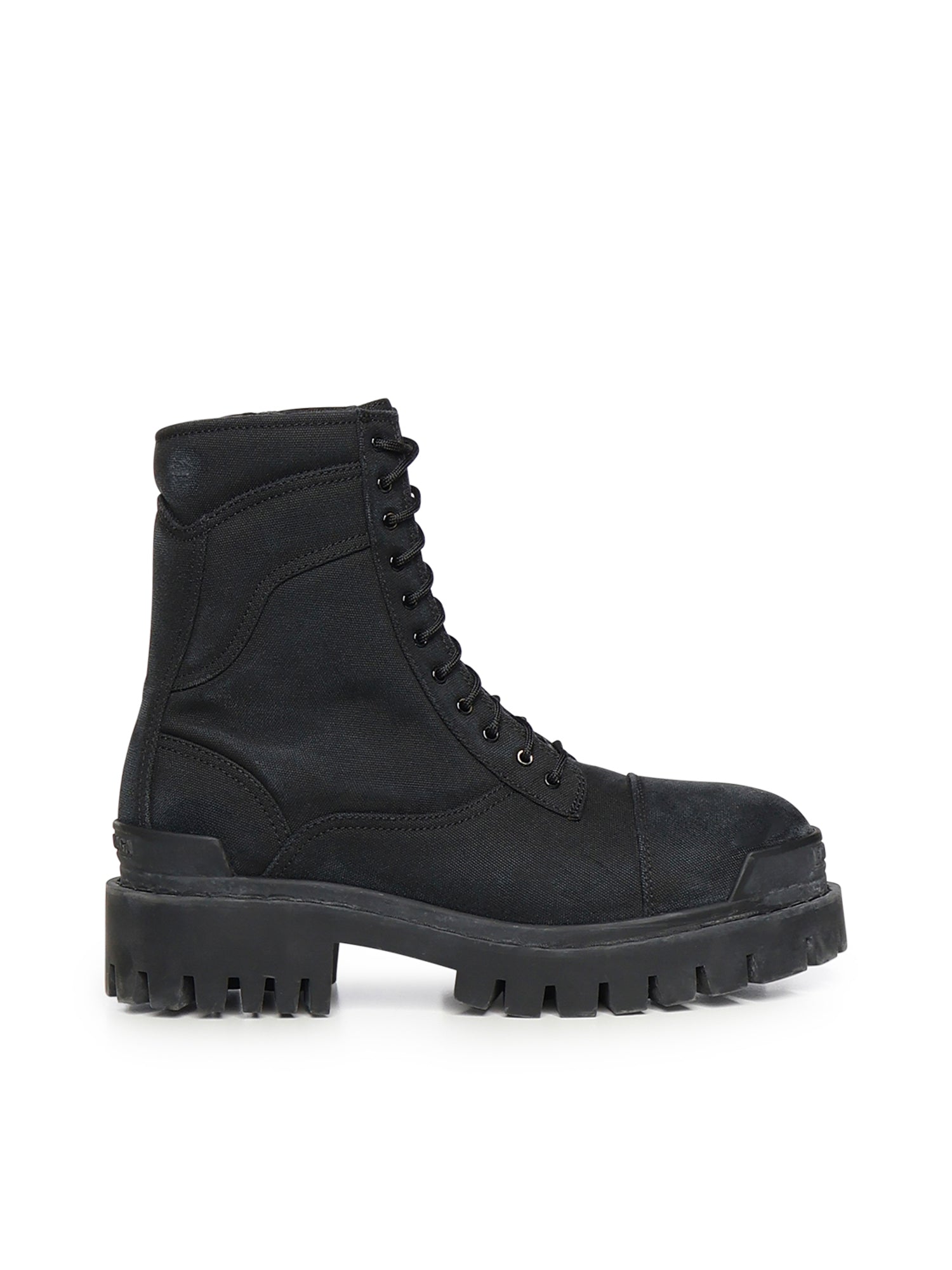 Balenciaga Boots Black Cotton