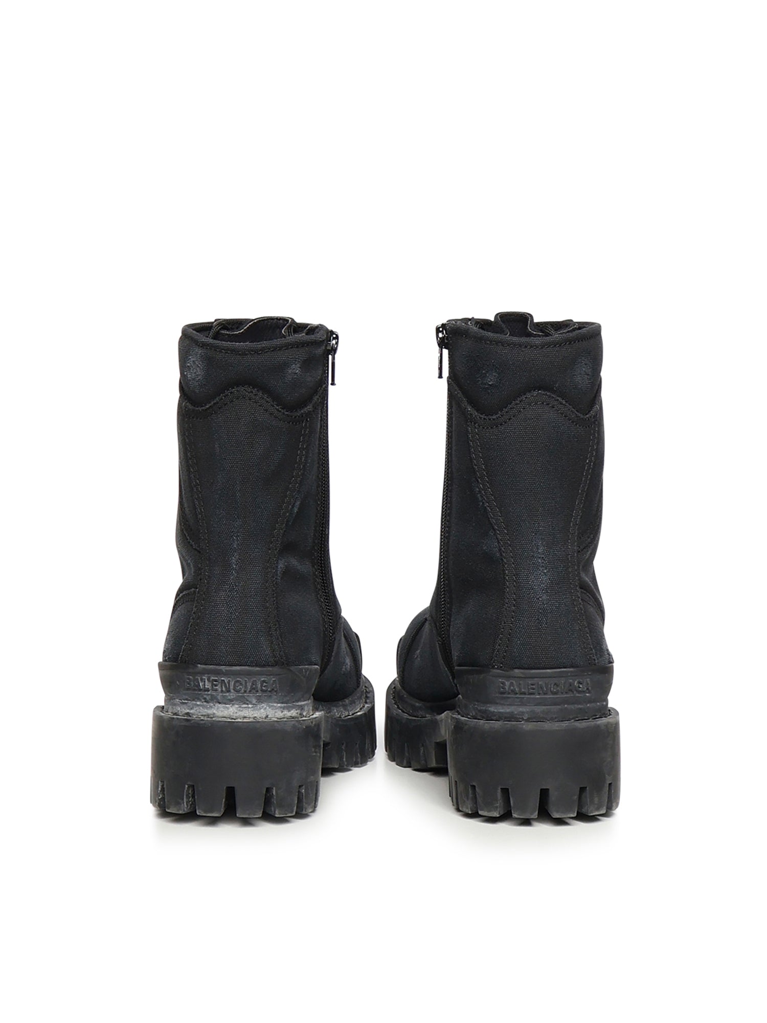 Balenciaga Boots Black Cotton